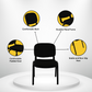 Meta Furniture Fabric Stacking Chair - Comfortable & Durable