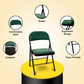 Meta Furniture Fabric Folding Chair with Comfort Cushion