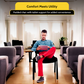 Meta Furniture Leather Stacking Chair With Tablet Desk