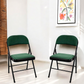 Meta Furniture Fabric Folding Chair with Comfort Cushion