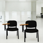 Meta Furniture Leather Stacking Chair With Tablet Desk