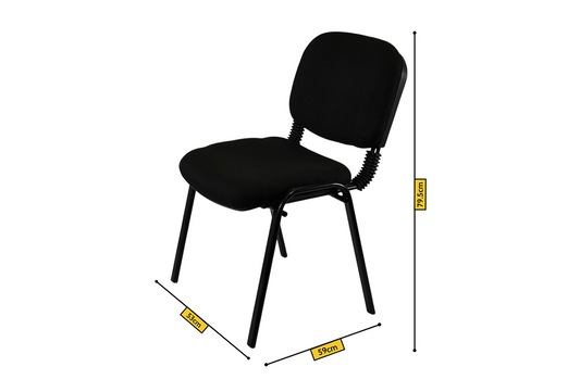 Meta Furniture Fabric Stacking Chair - Comfortable & Durable