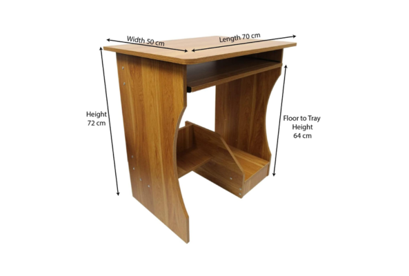 Computer Table With Slide & Fabric Folding Chair