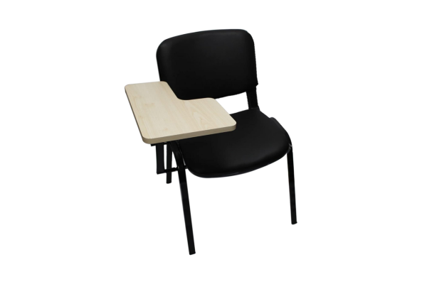 Leather Stacking Chair With Tablet Buy Now Available at Meta Furniture