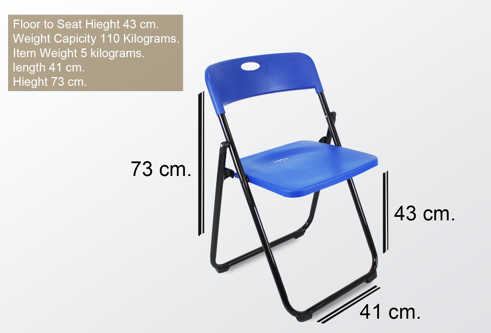 Plastic Folding Chair | blueinfo
