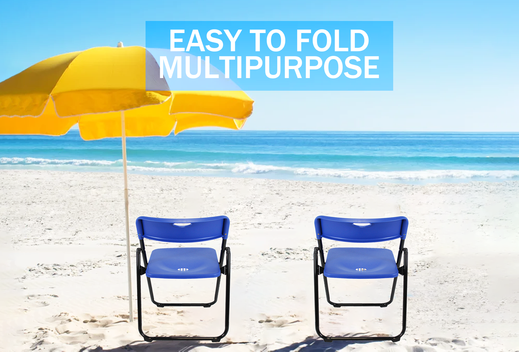 Plastic Folding Chair | blueout
