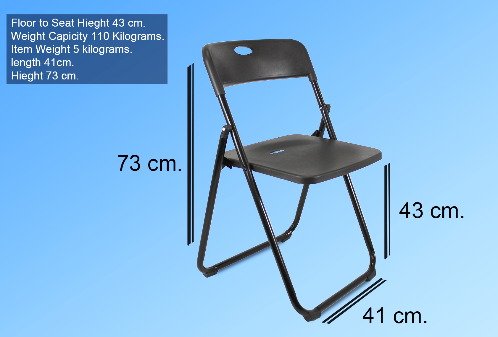 Plastic Folding Chair | blackinfo