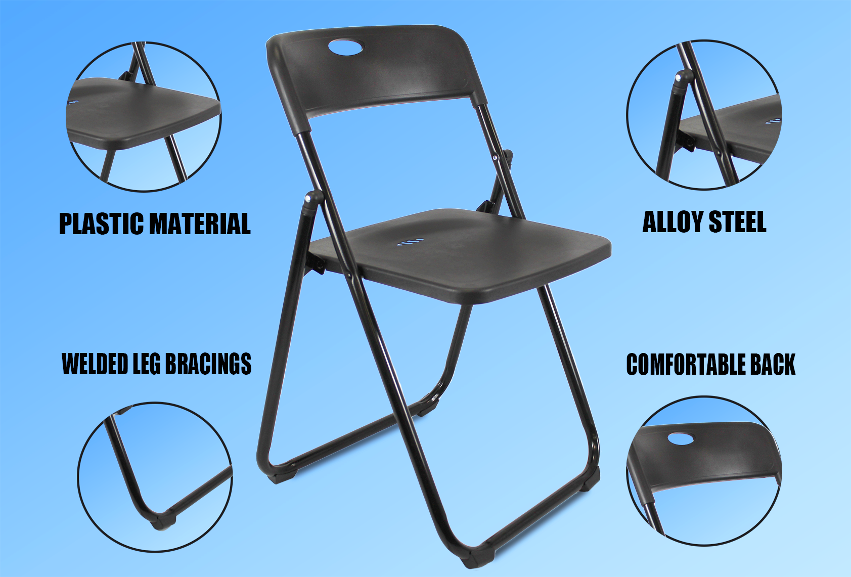 Plastic Folding Chair | blackinfo4