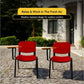 Fabric Stacking Chair With Tablet