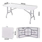 Heavy Duty Folding Trestle Table 120cm 4ft Portable Table