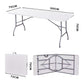 Heavy Duty Folding Trestle Table 120cm 4ft Portable Table