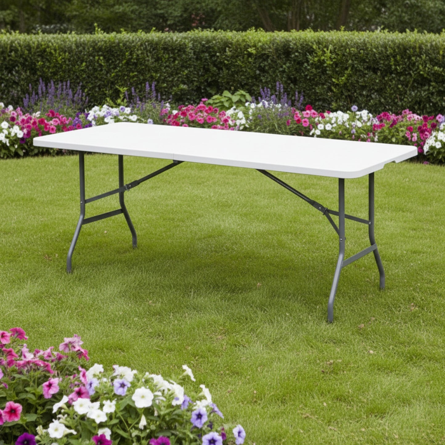 Heavy Duty Folding Trestle Table 120cm 4ft Portable Table