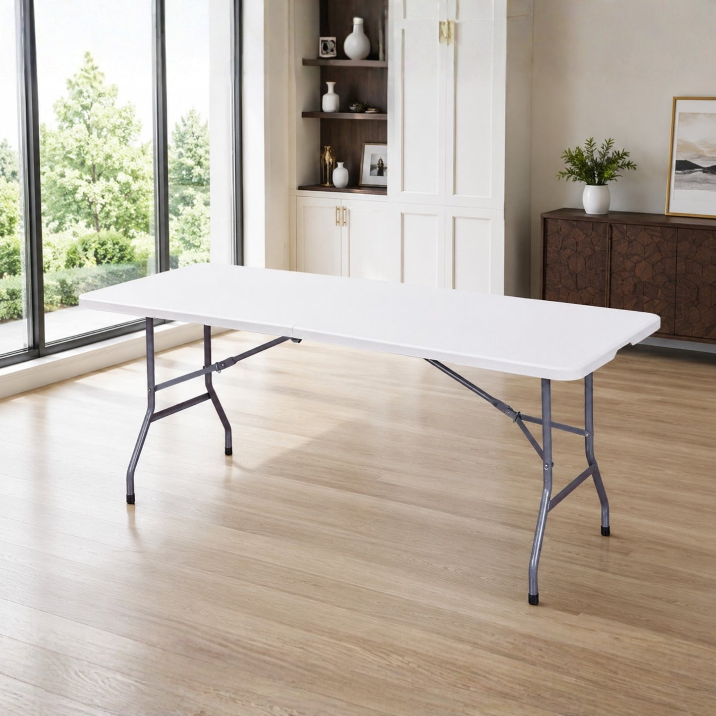 Heavy Duty Folding Trestle Table 120cm 4ft Portable Table
