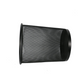 Black mesh cylindrical waste bin by Meta Furniture for office or home use
