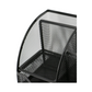 Black metal mesh Organizer Set by Meta Furniture with multiple compartments for desk organization
