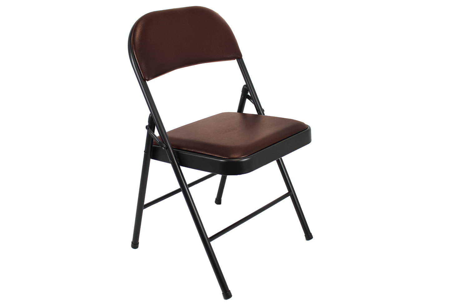 Meta Furniture Leather Folding Chair with Padded Seat