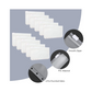 Meta Furniture Budget Binder clear PVC zipper pouches with 6 pre-punched holes for organizing documents