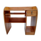 Meta Furniture wooden computer table with drawer featuring open shelves and lockable storage