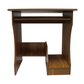 Meta Furniture wooden computer table with slide keyboard tray and open storage shelves
