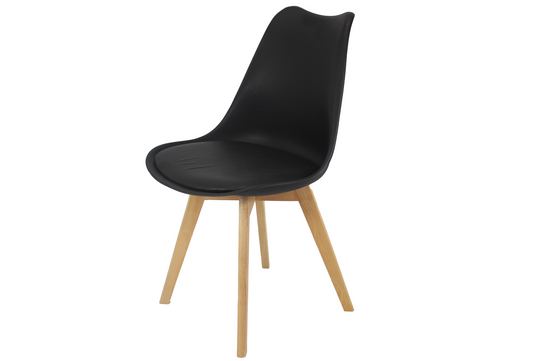 Meta Furniture Modern Dining Chair with Wood Legs