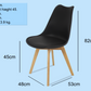 Meta Furniture Modern Dining Chair with Wood Legs