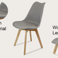 Meta Furniture Modern Dining Chair with Wood Legs