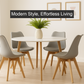 Meta Furniture Modern Dining Chair with Wood Legs