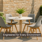 Meta Furniture Modern Dining Chair with Wood Legs