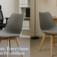 Meta Furniture Modern Dining Chair with Wood Legs