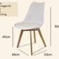 Meta Furniture Modern Dining Chair with Wood Legs