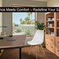 Meta Furniture Modern Dining Chair with Wood Legs