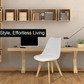 Meta Furniture Modern Dining Chair with Wood Legs