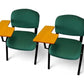 Meta Furniture Fabric Stacking Chair With Tablet Desk