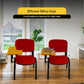 Meta Furniture red Fabric Stacking Chair With Tablet designed for efficient office use and daily tasks