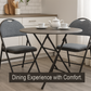 Meta Furniture Heavy Duty Folding Chair with Padded Seat & Backrest