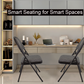 Meta Furniture Heavy Duty Folding Chair with Padded Seat & Backrest