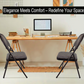 Meta Furniture Heavy Duty Folding Chair with Padded Seat & Backrest