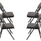 Meta Furniture Heavy Duty Folding Chair with Padded Seat & Backrest