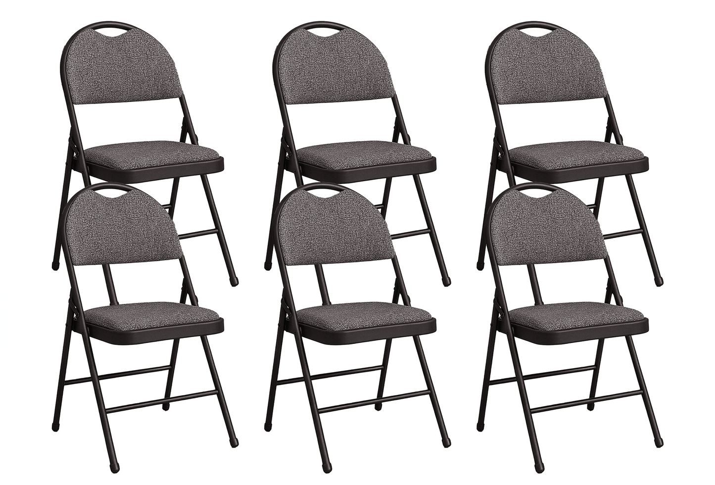 Meta Furniture Heavy Duty Folding Chair with Padded Seat & Backrest