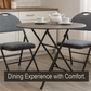 Meta Furniture Heavy Duty Folding Chair with Padded Seat & Backrest