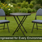 Meta Furniture Heavy Duty Folding Chair with Padded Seat & Backrest