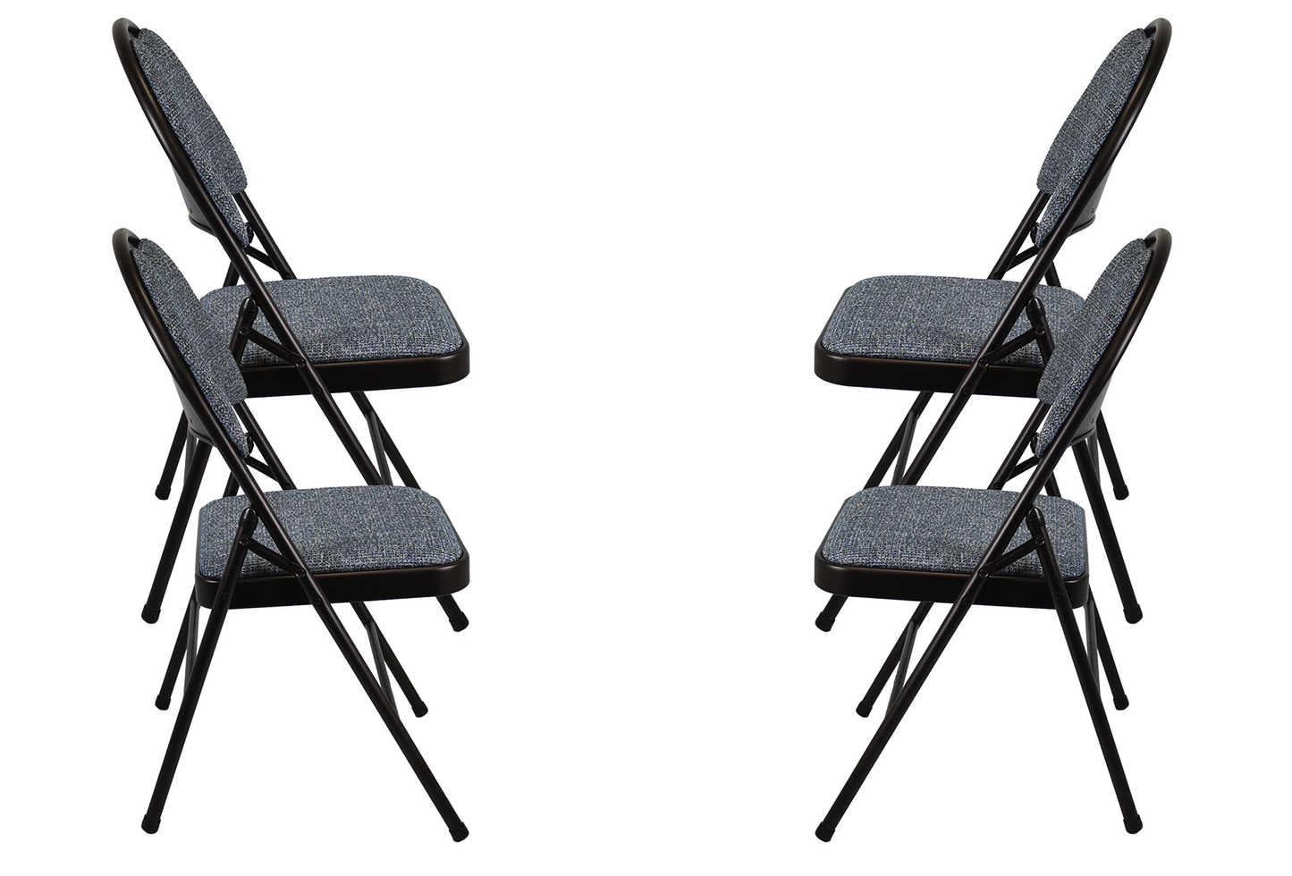 Meta Furniture Heavy Duty Folding Chair with Padded Seat & Backrest