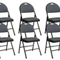 Meta Furniture Heavy Duty Folding Chair with Padded Seat & Backrest