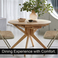 Meta Furniture Heavy Duty Folding Chair with Padded Seat & Backrest