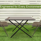 Meta Furniture Heavy Duty Folding Chair with Padded Seat & Backrest