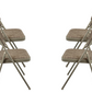 Meta Furniture Heavy Duty Folding Chair with Padded Seat & Backrest