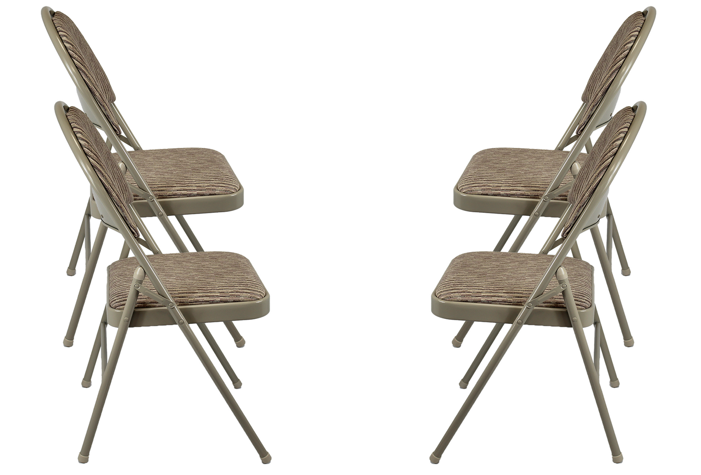 Meta Furniture Heavy Duty Folding Chair with Padded Seat & Backrest