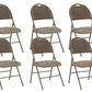 Meta Furniture Heavy Duty Folding Chair with Padded Seat & Backrest