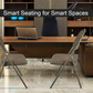 Meta Furniture Heavy Duty Folding Chair with Padded Seat & Backrest
