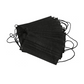 Pack of black disposable facemask with ear loops for comfortable everyday use